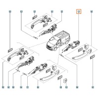 фото thumb №2, Модуль ручка renault master iii лівий