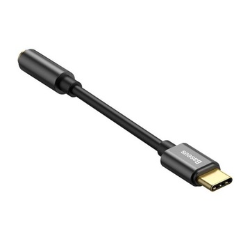 Adapter audio Baseus L54 USB-C mini jack 3,5mm (czarny)