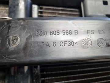 фото thumb №7, Pas переднее усилитель лобовое радиатор 6q0805588b vw polo iv 1.9 02-05
