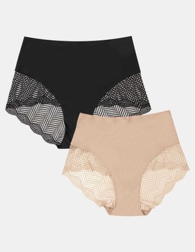 Комплект трусиков Henderson Ladies Passy, ​​2 шт., черный и бежевый, XL