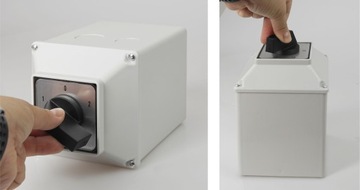 КУЛАЧКОВЫЙ ПЕРЕКЛЮЧАТЕЛЬ 63A 3F 1-0-2 В КОРПУСЕ IP65