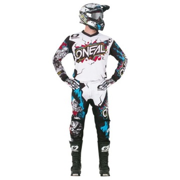 Biała bluza rowerowa dla dziecka rowerowa ENDURO MTB DH O'neal Villain L
