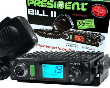 РАДИО CB ПРЕЗИДЕНТ БИЛЛ МИНИ ASC USB + ant FLORIDA