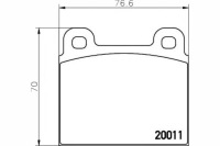 Тормозные колодки тормозные mercedes /8 w115 heckflosse w1 Цена, фото thumb