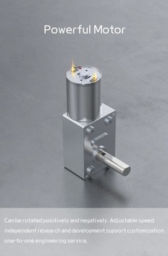 МОТОР-РЕДУКТОР 12 В 18 об/мин 30 кг.CM JGY370 Червячный мотор-редуктор постоянного тока 12 В