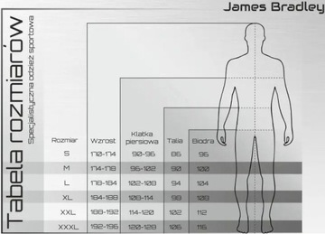 Длинные тренировочные брюки для спринтера James Bradley, черные 50/м