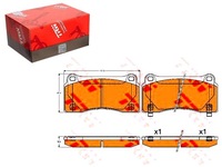 фото thumb №1, Тормозные колодки тормозные nissan задняя gt-r 3,8 v6 07- trw