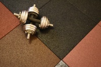 SBR резиновый коврик 500x500x25mm гибкая поверхность коричневый сад терраса