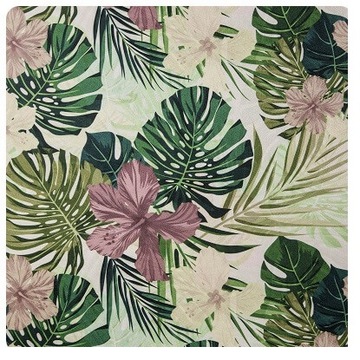 materiał obiciowy na welwet w liście monstera 03