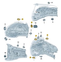 Купити Заглушка підлога поріг підвіска vw audi seat skoda, фото thumb