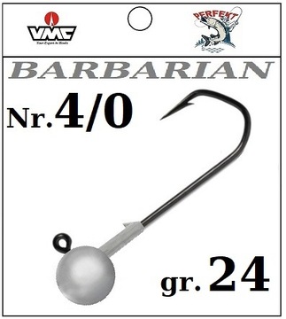 ДЖИГ-ПЕРФЕКТ С ВОРОТНИКОМ на крючок VMC BARBARIAN BLACK NICKEL №4/0 - 24 гр.