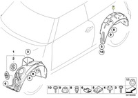 фото thumb №2, Mini задні ліва підкрилок r55 r56 r57