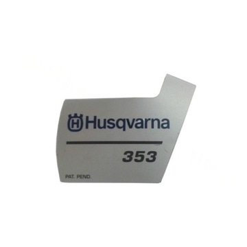 Наклейка на крышку стартера Husqvarna 353
