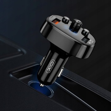 FM-ПЕРЕДАТЧИК BLUETOOTH QC 3.0 ЗАРЯДНОЕ УСТРОЙСТВО 2xUSB 20 Вт