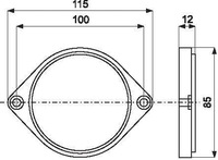 фото thumb №2, Отражатель круглый прикручиваемый, красный 1415000021