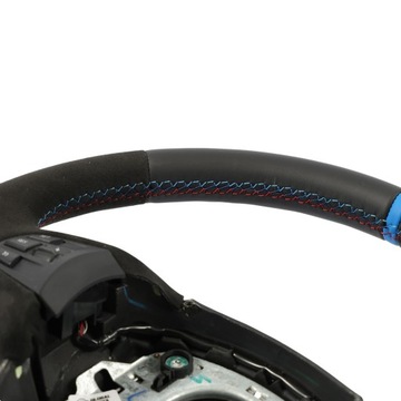 фото thumb №12, Bmw x3 f25 x4 f26 руль новая чёрная кожа алькантара мультифункция