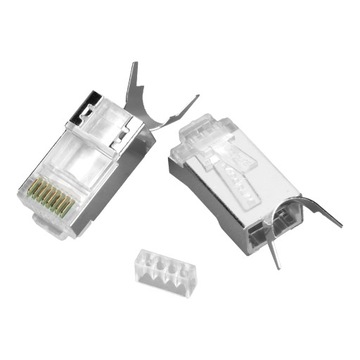 Разъем сетевого кабеля nw017 позолоченный экран cat7 rj45 8p8c горный хрусталь h