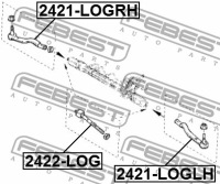 фото thumb №3, Febest 2422-log з'єднання осьове, тяга кермовий поперечний