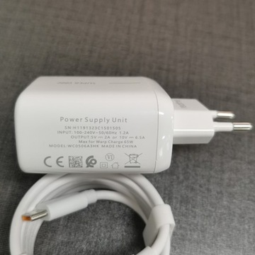 Быстрое зарядное устройство SUPERDART Realme мощностью 65 Вт, кабель 6 А типа C