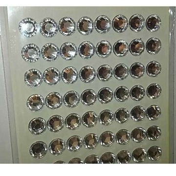 Самоклеящаяся КРИСТАЛЛЫ, серебро JETS DECORATION 8
