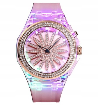SKMEI LED вращающиеся женские часы zz1