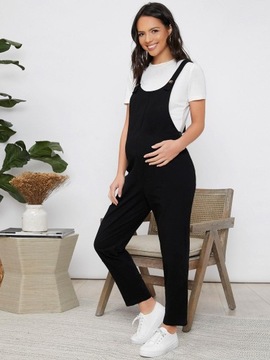 Комбинезон SIMPLE ДЛЯ МАТЕРИАЛОВ, ЧЕРНЫЙ, ДЛИННЫЕ РЕМНИ, SHEIN 46
