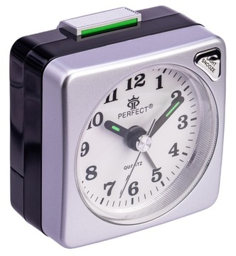 BUDZIK KWARCOWY PERFECT A 212 C srebrny snooze