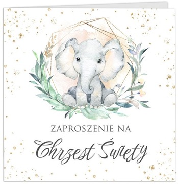 Приглашения на крещение в конверте Ready Boho CZ6