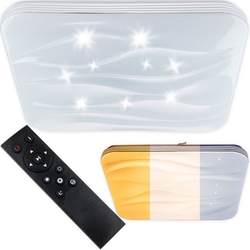 Plafon LED Sufitowy LAMPA OPRAWA GWIAZDY + Pilot