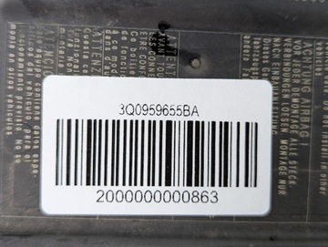 фото thumb №7, Модуль блок керування подушок подушка безпеки volkswagen passat b8 3q0959655ba