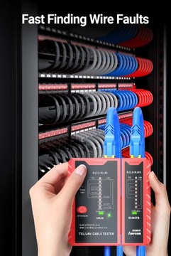 КАБЕЛЬНЫЙ ТЕСТЕР ТЕСТЕР СЕТЕВЫХ КАБЕЛЕЙ RJ45 И RJ11 UTP/STP AMPCOM
