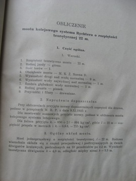 MOSTY DREWNIANE Kolejowe Drogowe, Pszenicki 1930
