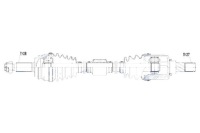 Приводной вал приводная mitsubishi outlander 2.0 2.4 06-12 asx 1.8 2.0 10- Доставка, фото thumb