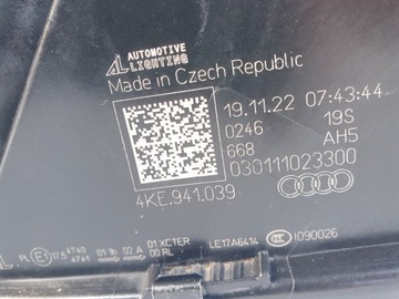 фото thumb №16, Лампы левая правая перед передняя audi q8 e tron 4ke 19- 4ke941039 4ke941040
