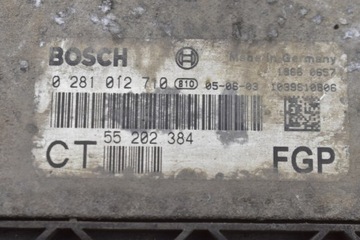 фото thumb №8, Иммобилайзер компьютер набор 55202384 0281012710 13216684 opel zafira b 1.9 cdti