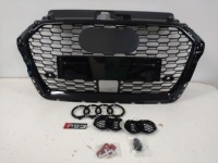 фото thumb №9, Rs3 решітка радіатора audi a3 2017-20 nowa решітка радіатора радіатора full black з pdc acc радар