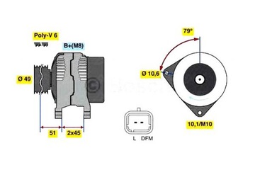 фото thumb №2, Генератор bosch 5705aw 57056d 5705aq 5702c9