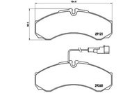 фото thumb №1, Brembo тормозные колодки тормозные nissan cabstar 06- задняя