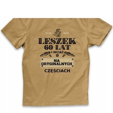 T-SHIRT MĘSKI PREZENT URODZINY DOWOLNE IMIĘ WIEK