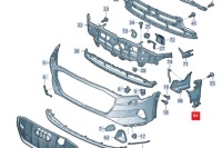 Audi e-tron sportback передний бампер правый air guide trim новый оригинальный с Разборки, фото thumb