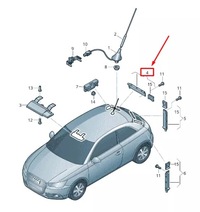 фото thumb №1, Audi a1 8x правый upper антенна усилитель 8x0035225b