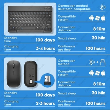 Bluetooth-клавиатура планшета для iPad Lenovo Samsung