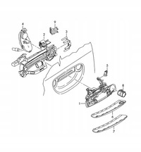 фото thumb №10, 4f2837240b trim plate for door handle audi a6 c6