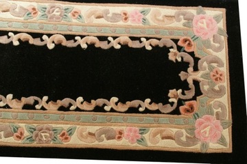 Ковер Aubusson шерстяной 69х305 черный (коврик)