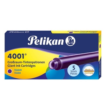 Naboje pióra wiecznego długie fiolet PELIKAN 50szt