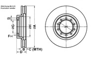 фото thumb №2, Тормозные диски тормозные 2szt. rvi mascott renault mascott