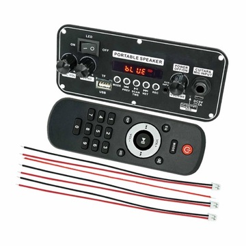 Плата декодирования звука, MP3-плеер, двойной FM-аудиодекодирование, большой черный силикон