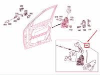 Купити Mercedes-benz ml w164 замок двері передніх лівих lhd a1647200935, фото thumb