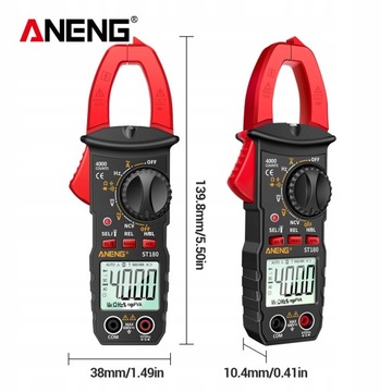 Цифровые клещи ANENG ST180, 4000 отсчетов