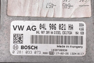 фото thumb №8, Блок управления компьютер двигателя 04l906021ha 0281033073 audi a6 c7 2.0 tdi 190 km